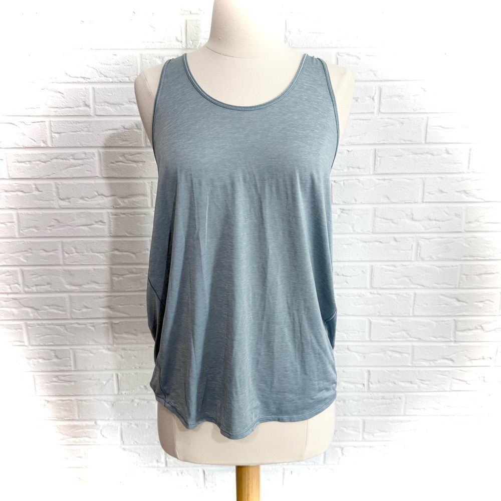 Lululemon Essential Tank Pleated Blue Cast Size 6